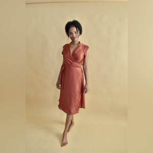 Altar Houseline Francis Dress in Brick Shimmer‎ Size S